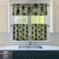 thumbnail image 3 of Funny Bigfoot Kitchen Curtains for Windows – Retro Forest Mountain Cabin Decor, Mythical Creature Window Drapes for Nature Lovers, Rustic Camping Themed Curtain Panels, 3 of 6