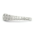 thumbnail image 3 of Sterling Silver Polished CZ Fancy Ring - Size 6, 3 of 3