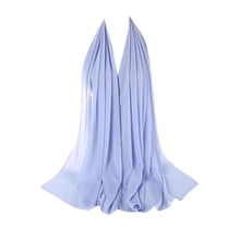 Yigetop 46 Women Plain Bubble Chiffon Scarf Hijab Wrap Printe Shawls Headband Muslim Hijabs Hot Sale Cotton and Linen Scarf Head Scarf Muslim
