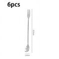 thumbnail image 2 of Bar Spoons Stainless Steel Professional Cocktail Mixing Spoon Bar Tool Japanese Style Teardrop, 2 of 5