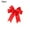Red, variant on Wovilon Christmas Polyester Ribbon Swallow Tailed Bow Double Gift Packaging Ribbon Bow Christmas Tree Decorations