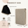 thumbnail image 2 of Circular Knitting Needle Storage Bag, Zipper Organizer Case For Crochet Sewing Accessories, Empty Kit Bag (Khaki), 2 of 9
