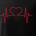 thumbnail image 4 of DPTALR T-shirt Imprimé d'Amour de Couleur Unie Décontracté à Manches Courtes Valentine, 4 of 5