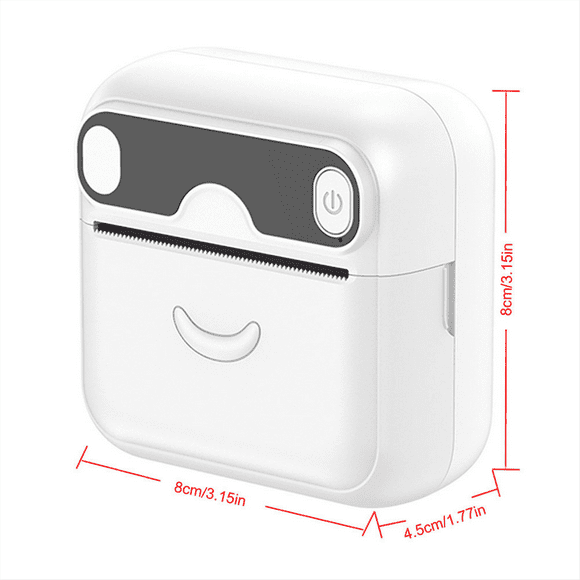Mini Pocket Printer, Portable Bluetooth Thermal Printer, for Android or IOS APP, Inkless Printer Kids, Friends