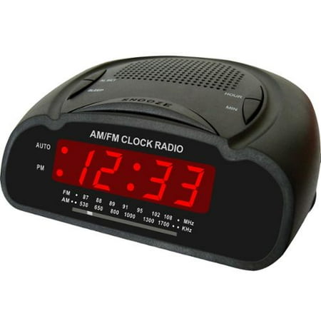Supersonic Sc-370 Sc370 Digital Alarm Clock With Am/fm Radio