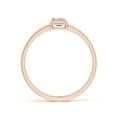 thumbnail image 2 of ANGARA Natural Emerald-Cut Diamond Solitaire Ring in 14K Rose Gold for Women (Size-4x3mm| Color-I-J| Clarity-I1-I2) | April Birthstone, Anniversary, Jewelry Gift for Women | Natural Diamond Ring, 2 of 9