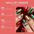 thumbnail image 4 of 12 Colors Nail Art Pens Set, Nail Art Markers for Gel Nails, Nail Paint Pens Quick Dry DIY Nail Art Marker Drawing Painting Liner Pen, Nail Art Tools for DIY Nails Art Design Christmas-B, 4 of 8
