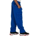 thumbnail image 3 of Vibes Pro Active Boy's Blue CVC Fleece Cargo Pull On Pants Open Bottom Size L, 3 of 5