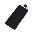 thumbnail image 4 of Toalla de golf Toalla de bolsas de golf suave con clip de limpia de tela de golf accesorio Negro, 4 of 8