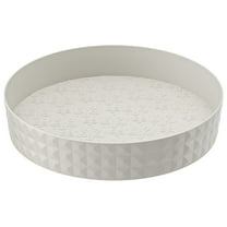 Lazy Susan Turntable Organization for Kitchen Storage, Cabinet Organizer for Pantry,Countertop,Vanity,Table, 8.8 Inch Round Rustic Rotating Tray Organizing Spice Rack,Fridge,Bathroom,Makeup,Non-Skid