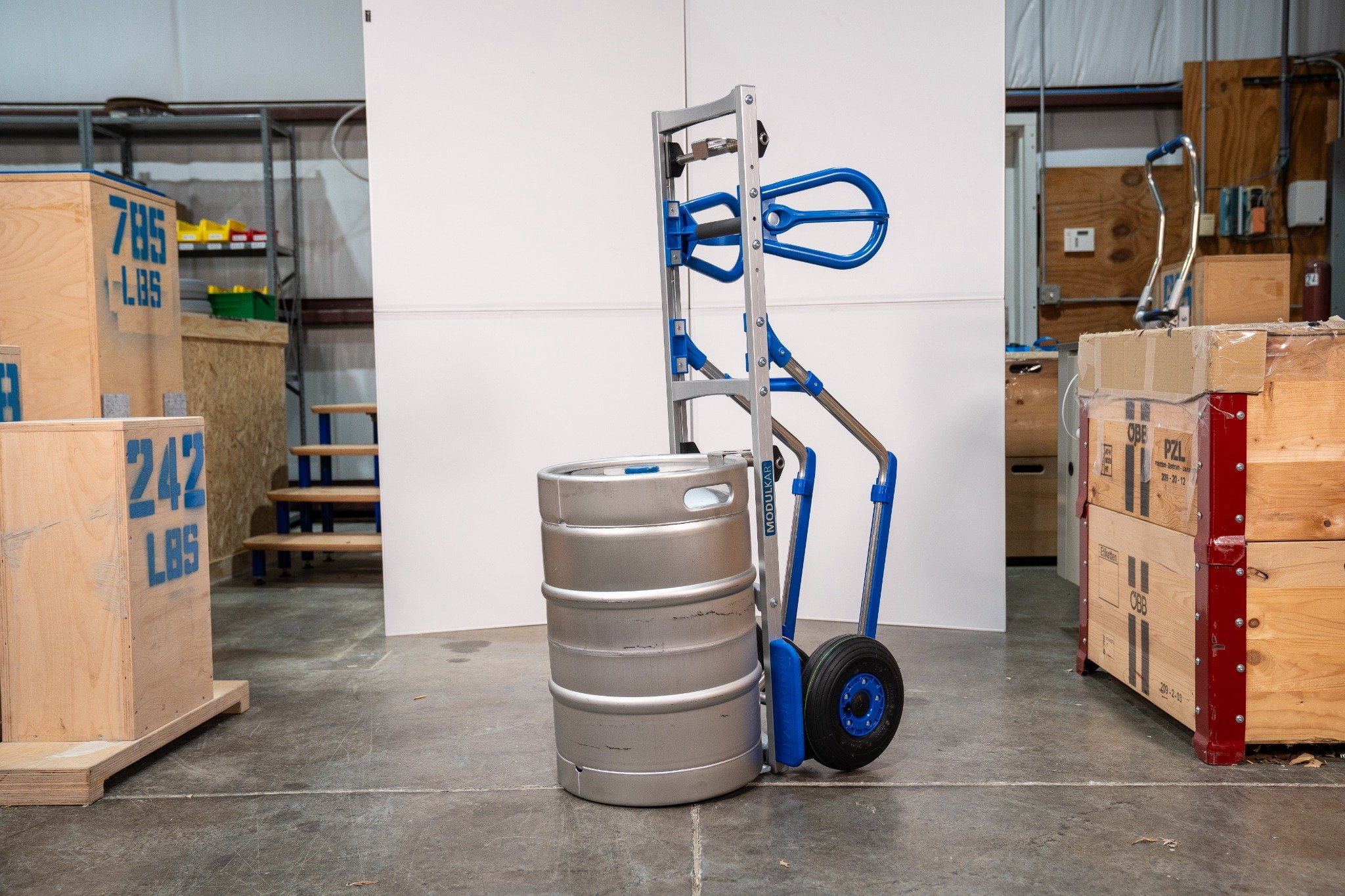 SANO LiftKar MODULKAR Boxer Heavy-Duty Hand Truck – 660 lb Capacity, Lightweight Modular Aluminum Frame, Pneumatic Wheels, Ergonomic Design for Industrial Transport