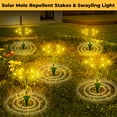 thumbnail image 5 of X-PEST 4 Pack Mole Repellent Stake with Bulbs,  Gopher Repellent Ultrasonic, Solar Powered Mole Repellent Ultrasonic, Skunk Repellent for Yard, Squirrel Repellent Outdoor, 5 of 10