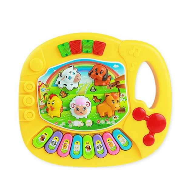 Musical Instrument Toy Baby Kids Cartoon Farm Keyboard Developmental Music Educational Toys Gift