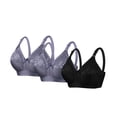 thumbnail image 2 of Hfnxid Plus Size Bra for Women Lace Wireless Full Coverage Bralettes Adjustable Straps Push Up T-Shirt Bra 2026 Cozy Bralette, 2 of 3