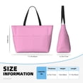 thumbnail image 4 of Fotbe Pink Bolsa de Viaje para Playa - Resistente al Agua, Bolsa Tote de Gran Capacidad y Ligera con 7 Bolsillos para Mujeres y Hombres, 4 of 7