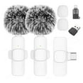 thumbnail image 1 of Microphone Lavalier Sans Fil Portable Enregistrement Audio Vidéo Mini Microphone pour Caméra Android Téléphone de Jeu en Direct, 1 of 6