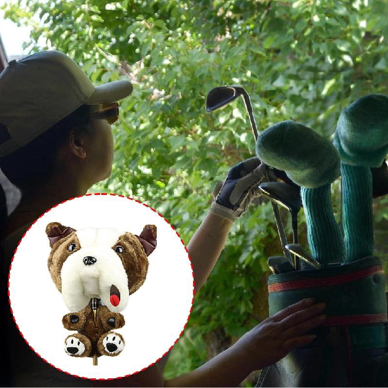 BQBQERT Unique Animal Driver Headcover Funny Cartoon Dog Themed Golfs Headcover Golfs Practice Accessory
