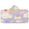 thumbnail image 5 of Yayeee Kids Hooded Towels Toddler Soft Absorbent Beach Bathing Wrap 50" x 23.5", Purple Clouds, 5 of 5