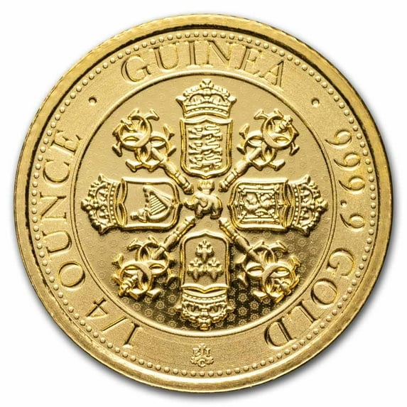 Gold Coin St. Helena 1/4 oz Gold £25 Guinea BU Rose Sceptre or Spade (Random Year & Designs)