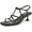 Dark Chocolate/Black Multi, variant on by Sam Edelman Women's Jaida Strappy Heeled Sandal Taupe Snake Multi 6.5M