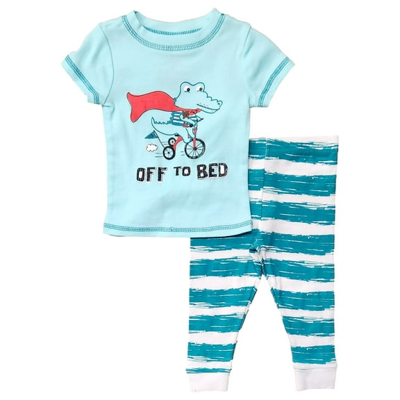 Infant Baby Toddler Boys Star Player Go Team Sport Print 2 Piece Pajama Set
