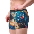 thumbnail image 2 of Pofeuu Colorful Planet Universe Print Men’s Boxer Briefs, Moisture-Wicking Underwear, Regular,Trunk-Medium, 2 of 5