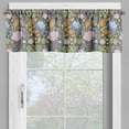 thumbnail image 2 of Ambesonne Botanical Window Valance, Creative Nature Blooming, 54" X 18", Dimgray Multicolor, 2 of 5