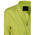 thumbnail image 5 of KOGMO Womens Classic Zip Up Lightweight Bomber Jacket, 5 of 7