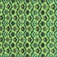 thumbnail image 1 of Ahgly Company Machine Washable Indoor Square Abstract Turquoise Blue Modern Area Rugs, 6' Square, 1 of 4