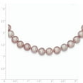 thumbnail image 2 of Primal Silver Sterling Silver 7-8mm Purple Freshwater Cultured Pearl Necklace, 2 of 4