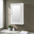 thumbnail image 2 of GZXS Bathroom Medicine Mirror Cabinet, Wall-Mounted Storage Cabinet with Adjustable Shelf, Easy Assembly, Space Saving, White, 2 of 8