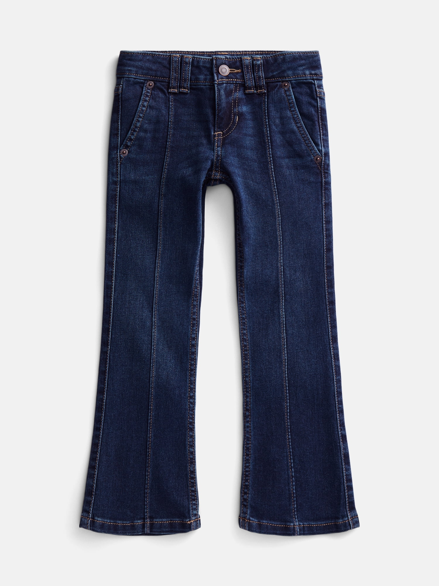 Wonder Nation Girls Front Seam Flare Jeans, Sizes 4-18