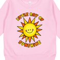thumbnail image 3 of Inktastic Little Ray of Sunshine Cute Smiling Yellow and Orange Sun Toddler Sweatshirt, 3 of 4