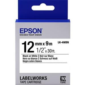 Laminated Tape Thermal Cartridge - Epson LabelWorks Standard LK Tape Cartridge ~1/2