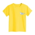 thumbnail image 6 of Gubotare Summer Tops for Girls Girls' Oversized T Shirts Short Sleeve Crewneck Summer Casual Loose Tops Tees (Yellow,Size 2-3 Years), 6 of 6