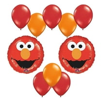 Sesame Street Mylar Multi-color Party Balloons, 10 Count