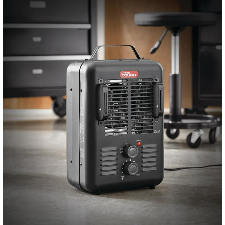 Hyper Tough 1500W Utility Space Heater, Fan-Forced Type, Indoor, Black,  DQ2016 - Walmart.com