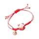 thumbnail image 3 of Pulsera trenzada de gato tejida a mano para amigos y niños (roja), 3 of 6
