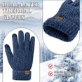 thumbnail image 3 of KOITHOT 2 Pairs Winter Gloves for Women Chenille, Winter Warm Thick Lined Touchscreen Fingers Weather Gloves, 3 of 7
