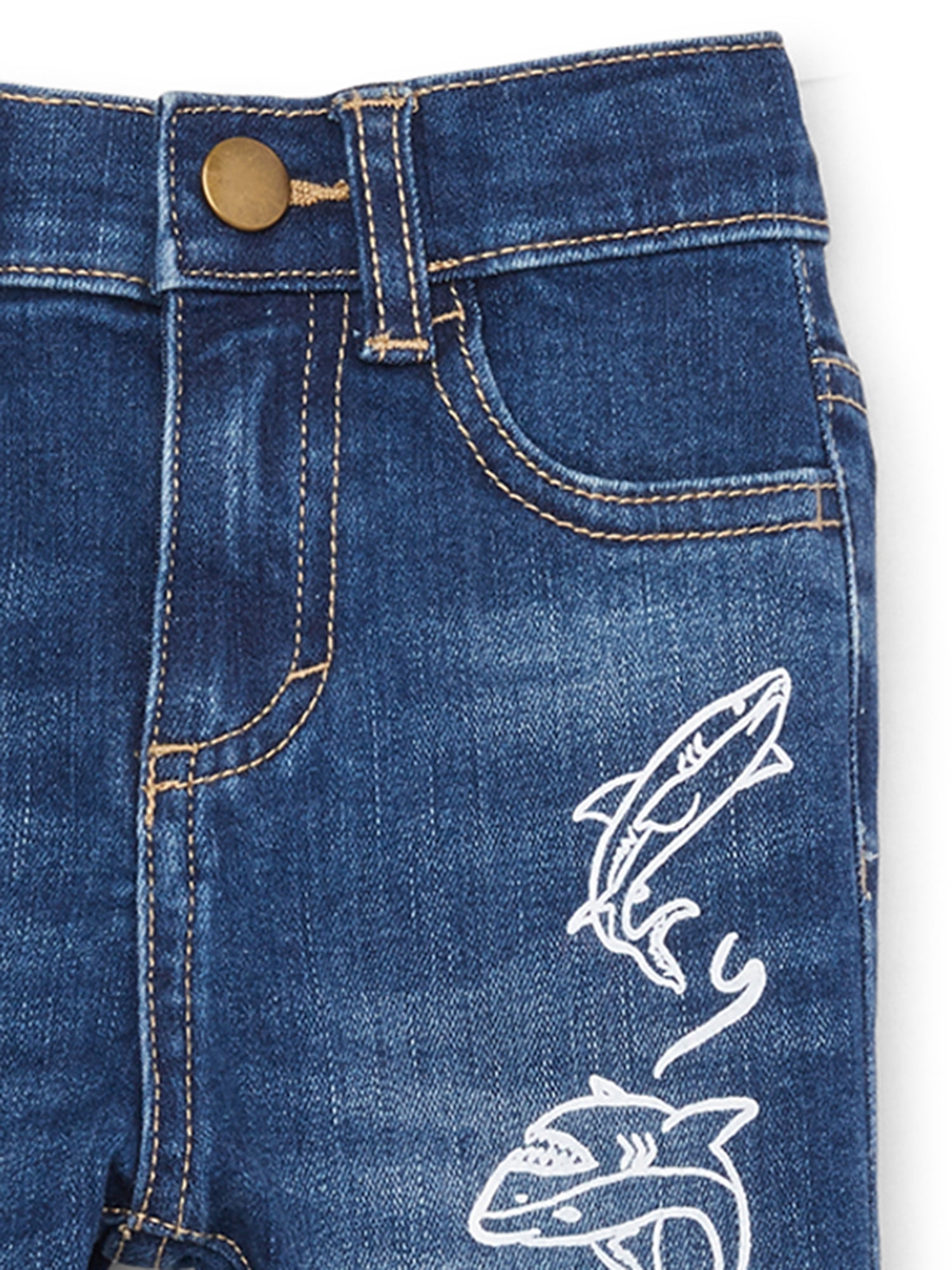 Wonder Nation Baby & Toddler Boy's Shark Print Jeans