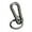 Color Name; black, variant on Alloy Carabiner Clasp for Key Ring Hook for Key Chain Strap Wallet Bag for Camping Fishing Hiking Travelling 46mm