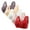 Red2, variant on Jalioing 5 Pack Women's Bra Breathable Wireless Front Closure Lace Bralettes Plus Size Push Up Everyday Bra