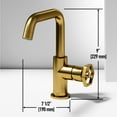 thumbnail image 3 of Ruxton Single Handle Single-Hole Bathroom Faucet in Matte Brushed Gold, 3 of 11