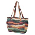 thumbnail image 2 of FORMRS Tote Bag for Women Quilted Large Capacity Travel Work Carry On Shoulder Handbag, Artistic Desert Pattern, 2 of 7