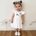 thumbnail image 4 of 3-Pack Girls Dresses Print Toddler Girls Casual Clothes Trendy A-Line Dress, 4 of 8