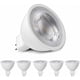 thumbnail image 1 of Bombillas LED MR16 de color blanco cálido, repuesto de halógeno de bajo voltaje para iluminación interior y exterior, no regulables con base de dos clavijas Gu5.3 (paquete de 5), 1 of 4