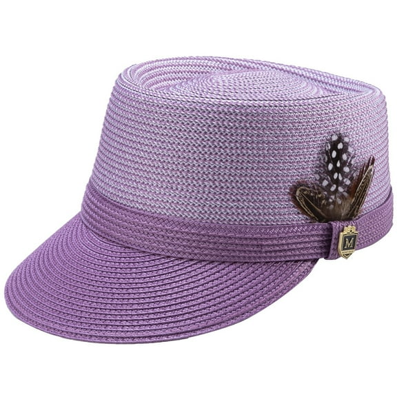 Men's Braided Two Tone Legionnaire Hat in Lavender H-67