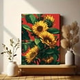 thumbnail image 6 of Vibrant Sunflower Botanical Canvas Wall Art, Bright Floral Print for Living Room, Bedroom, Kitchen and Dining Room Decor, 6 of 8