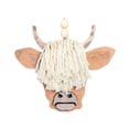 thumbnail image 4 of Boho Style Bull Head Tassel Wall Hanging Cow Horn Car Ornament For Home Vehicle Decoration, 4 of 6