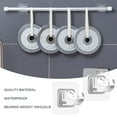 thumbnail image 6 of 4Pack Self Adhesive Curtain Rod Bracket, Drapery Hook Holders Fixings Rod Holder Nail Free Smart Rod Bracket Holders, No Drill Curtain Rod Brackets for Home Bathroom and Hotel Use - Transparent, 6 of 8
